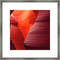 Sandstone Abstract Lower Antelope Slot Canyon Arizona Framed Print