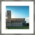 Sant Antimo Abbey In The Morning Framed Print