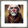 Santa Clown Framed Print