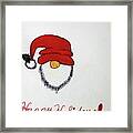 Santa Says, Happy Holidays Framed Print
