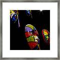 Santiago, Panama Masks Framed Print