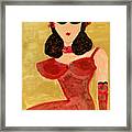 Sassy In Red Framed Print