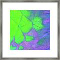 Scales In Green And Purple Framed Print