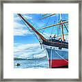 Square Rigged Balclutha At Anchor Framed Print