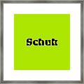 Schuk #schuk Framed Print