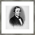 Schuyler Colfax Portrait - 1859 Framed Print