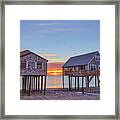 Scituate Peggotty Beach Sunrise Framed Print