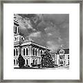 Scott County Courthouse And City Hall Bw Framed Print