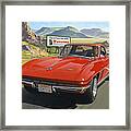 Scott's Vette Framed Print