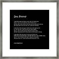 Sea Fever - John Masefield Poem - Literary Print 2 - Typewriter Framed Print