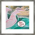 Sea Gulls With Waves Modclassic Art Framed Print