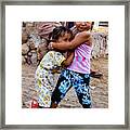 Tough Love - Sea Gypsy Village, Flores, Indonesia Framed Print