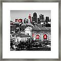 Champions Of The City - A Color Splash Tribute To Kansas City Football Framed Print