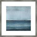 Sea Painting Sea Sky Distance Far Across Abstract Art Artistic Backdrop Background Beach Beautiful Beauty Blue Bright Coast Coastline Color Colorful Day Decoration Design Digital Gradient Graphic Framed Print