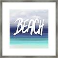 Sea View 278 Beach By Lucie Dumas Framed Print