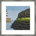 Seaha, Lighthouse, North East England Framed Print