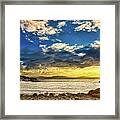 Seahill Sundown Framed Print