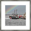 Searching For The Pot Of Gold At The End Of The Rainbow Framed Print