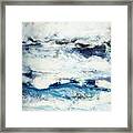 Seaside Series Iii - Colorful Abstract Contemporary Acrylic Painting Framed Print