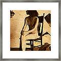 Seated Nude Framed Print