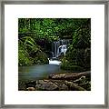 Secluded Waterfall Framed Print