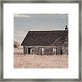 See Through Schoolhouse - Lake Ibsen Schoolhouse, Benson County, Nd Near Brinsmade Framed Print