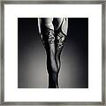 Sensual Legs In Stockings Framed Print