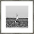 Serene Sailing Framed Print