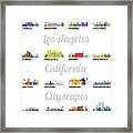 Series Of Los Angeles Related Cityscapes Framed Print