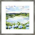 Sete Cidades In Azores Sao Miguel Painting Framed Print