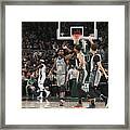 Seth Curry And Kyrie Irving Framed Print
