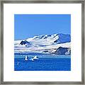 Shades Of Icy Blue Framed Print