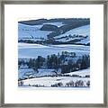 Shades Of White - Rolling Hills Framed Print