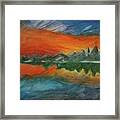 Shadows Of A Sunset Framed Print