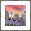 Sheikh Zayed Grand Mosque Framed Print
