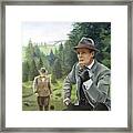 Sherlock Holmes And Watson In The Final Problem Framed Print
