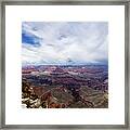 Shining On The Canyon Framed Print