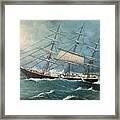 Ship In Trouble Framed Print