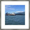 Ships At Seward Bay Framed Print