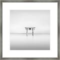 Shirahige Shrine Torii Study Ii Framed Print