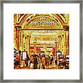 Shoppers And Gamblers Las Vegas Framed Print