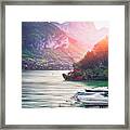 Shores Of Lake Annecy France Framed Print