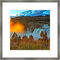 Shoshone Falls Sunset Framed Print