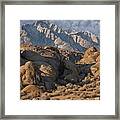 Sierra Nevada Mountains, Alabama Hills, Inyo County, California - 6509 Framed Print