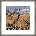 Sierra Nevada Mountains, Alabama Hills, Inyo County, California - 6514 Framed Print