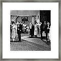 Silent Film Party Scene Framed Print