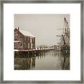 Silently The Snow Falls. Framed Print