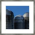 Silos In Iroquois Framed Print