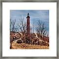Silver Lake Lighthouse..... Img_3937 Hres Framed Print