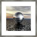 Silver Sphere Framed Print